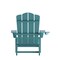 Merrick Lane Nassau Adirondack Chair with Cup Holder, Weather Resistant HDPE Adirondack Chair